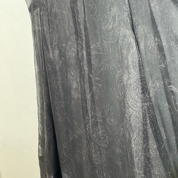 RARE☀️Vintage Sheer Lella Nelson100% silk sheer maxi dress.Made in Italy.Size M. - Picture 8 of 11